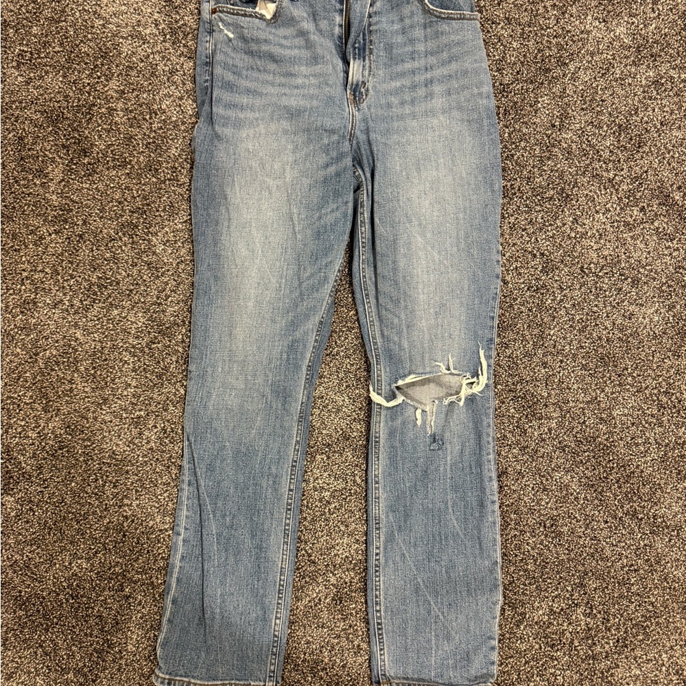 Abercrombie & Fitch | The 90s Slim Straight Ultra Hugh Rise Jeans (size: 30/10)